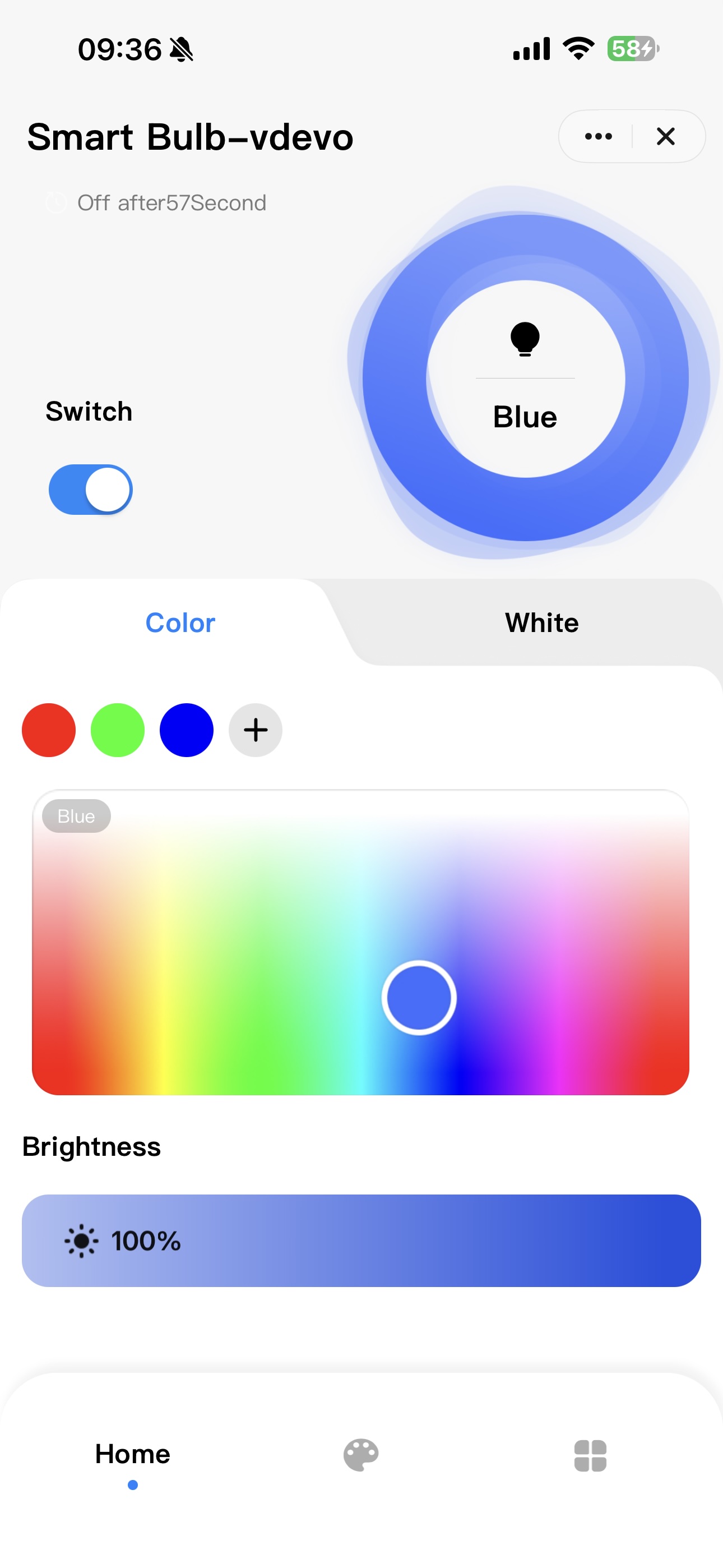 Lighting — brightness, CCT and scenes in one pass